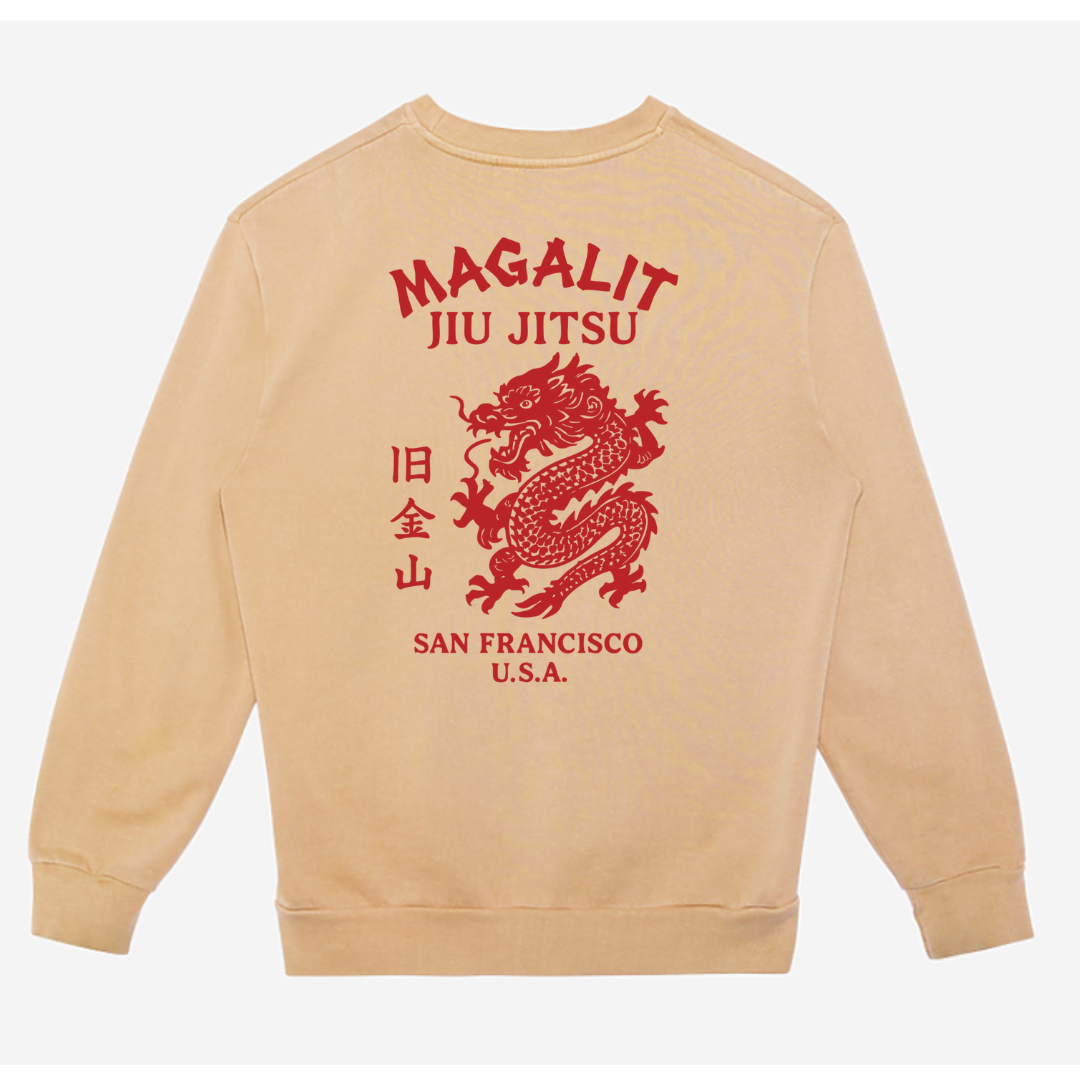 Magalit Jiu Jitsu - Old Gold Mountain Crewneck