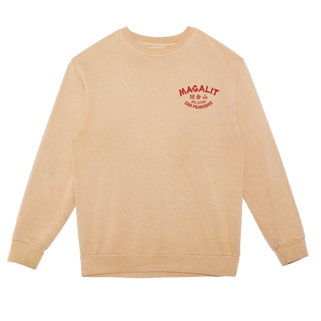 Magalit Jiu Jitsu - Old Gold Mountain Crewneck