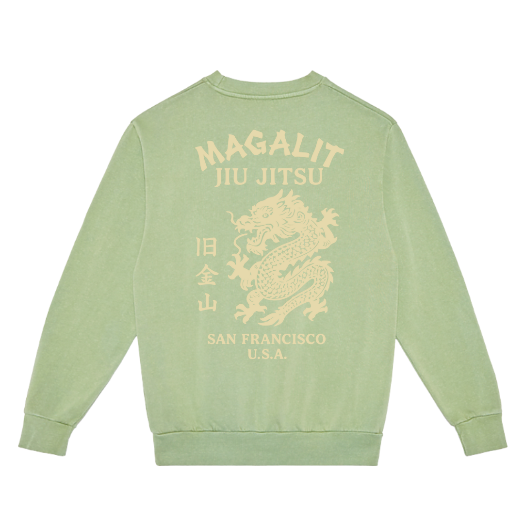 Magalit Jiu Jitsu - Old Gold Mountain Crewneck
