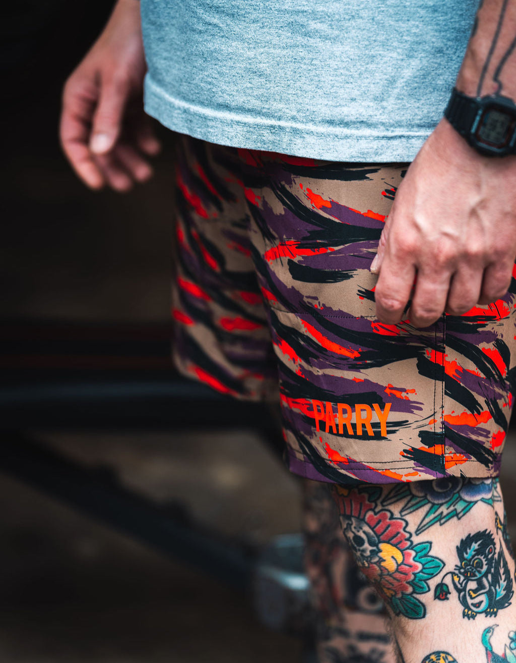 Street Fighter Bison Competition Short (5" inseam, no pockets)