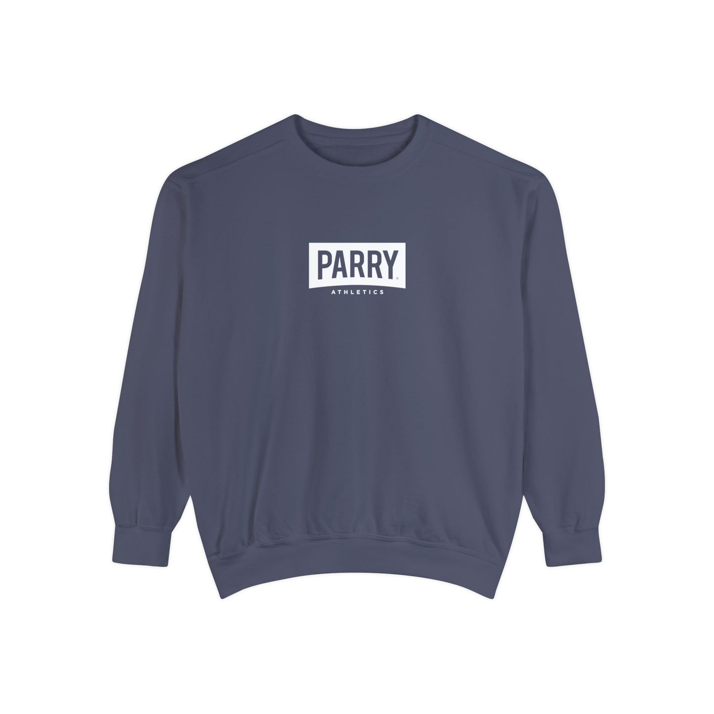 PARRY Athletics Box Logo Garment-Dyed Crewneck