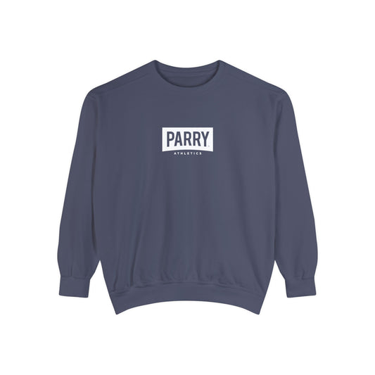 PARRY Athletics Box Logo Garment-Dyed Crewneck