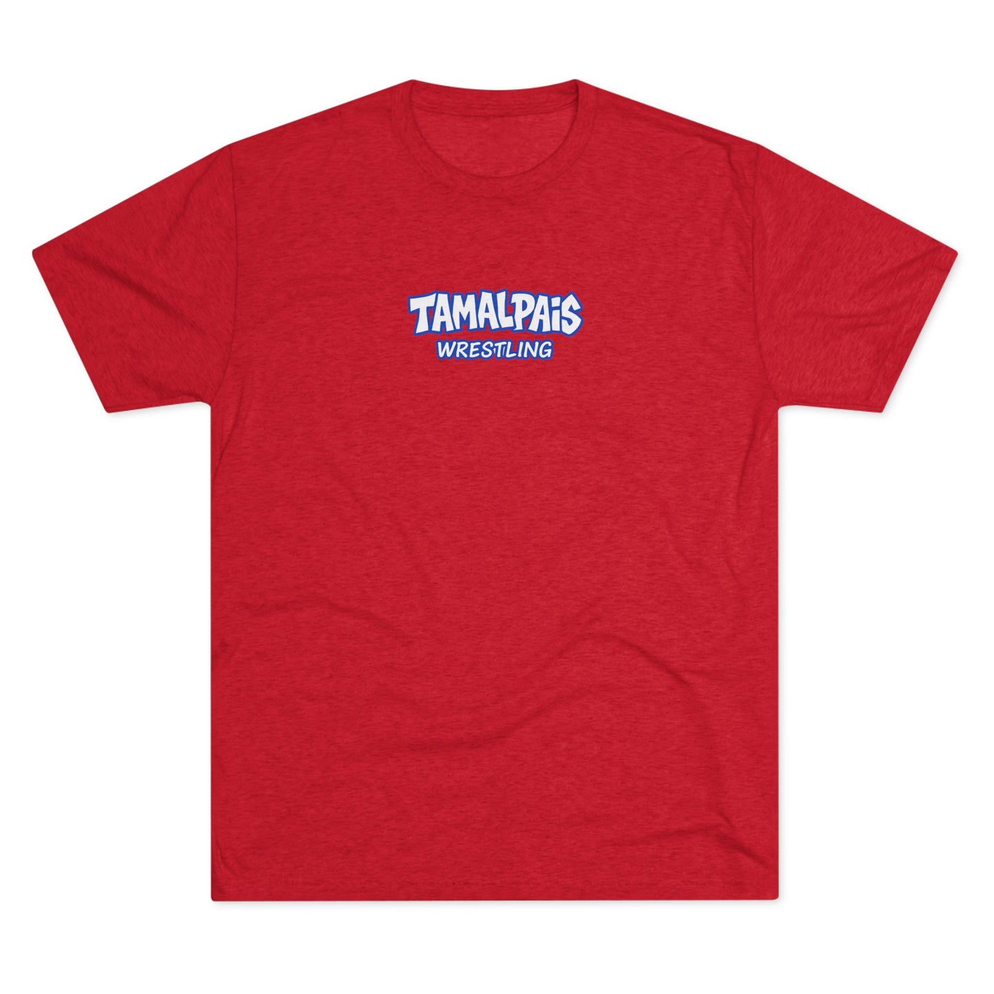 Tamalpais Wrestling - Take Warning - Tri-Blend Crew Tee