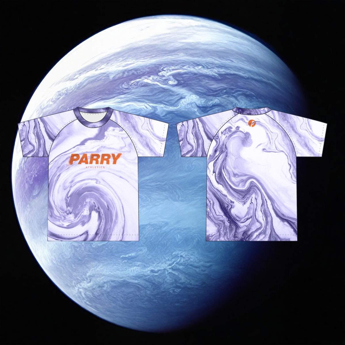 Saturn - Marbled Rashguard.