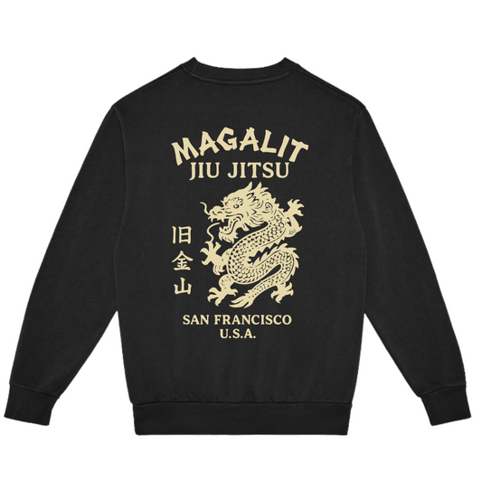Magalit Jiu Jitsu - Old Gold Mountain Crewneck