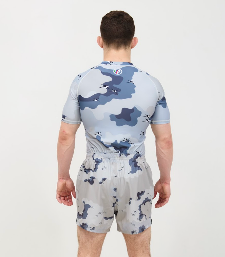 Barbed Wire Chocolate Chip Rashguard