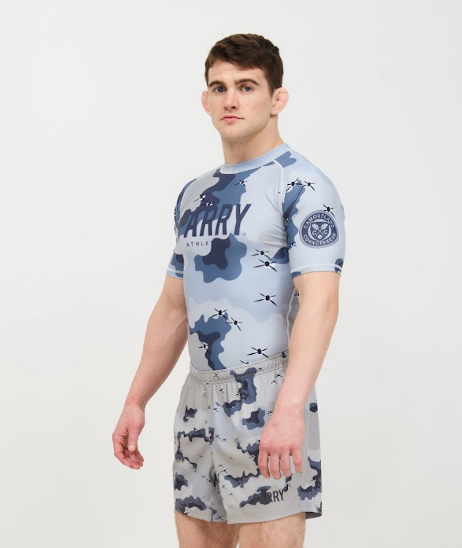 Barbed Wire Chocolate Chip Rashguard