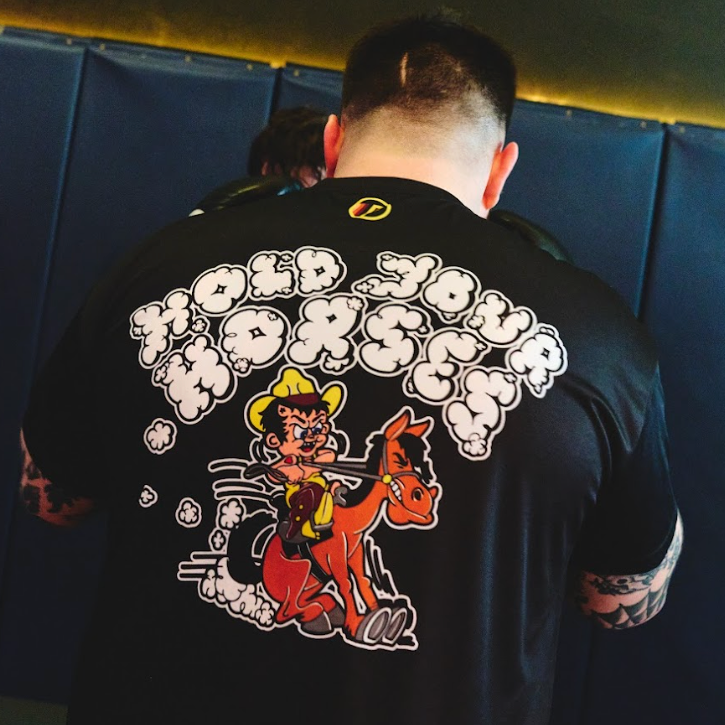 *Preorder* Hold Your Horses! - Concrete Cowboy Rashguard & Technical Tee
