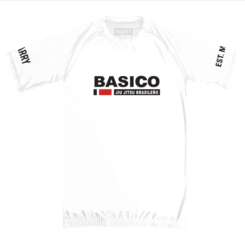 BASICO SHORT SLEEVE RASHGUARD WHITE